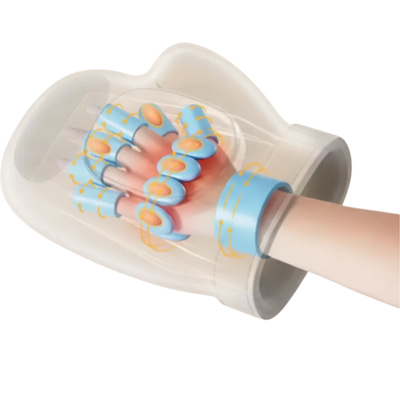 Hand massage device finger icon